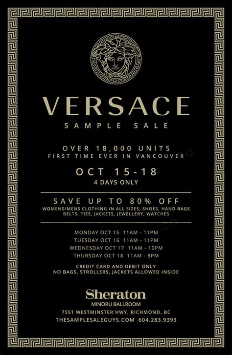 versace sale dates|Versace clearance sale.